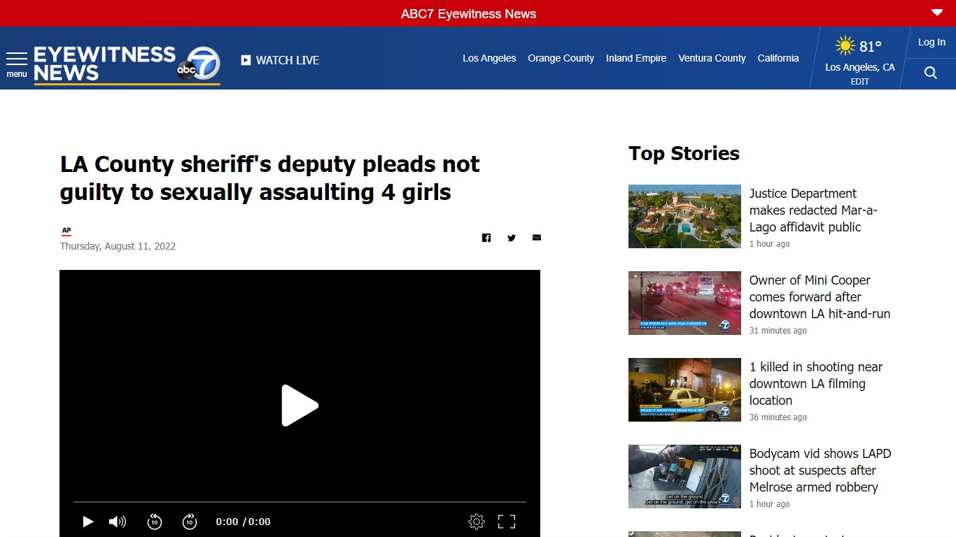 LA County sheriff's deputy pleads not guilty to sexually assaulting 4 ...